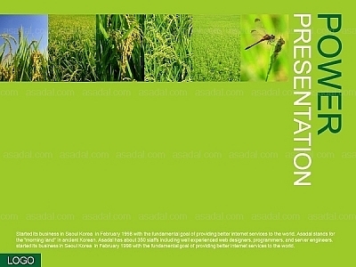 카다로그 디자인 PPT 템플릿 세트_친환경 쌀과 농촌(하이피티)