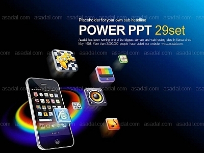 모바일 mobile PPT 템플릿 세트_스마트폰001(고감도피티)