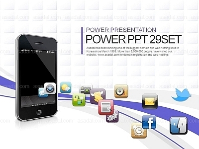 모바일 mobile PPT 템플릿 세트_스마트폰 01(퓨어피티)