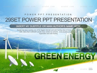 신재생에너지 녹색성장 PPT 템플릿 세트_Green Energy_0996(바니피티)