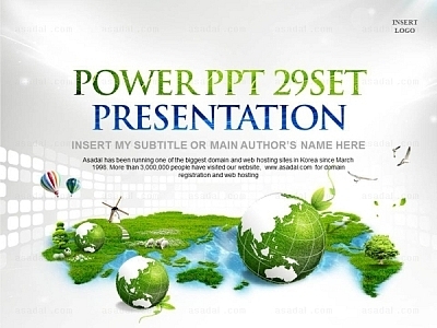 신재생에너지 녹색성장 PPT 템플릿 세트_그린캠페인_1044(바니피티)