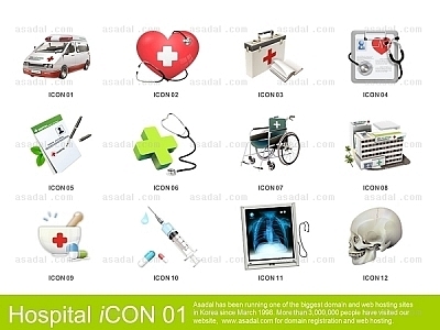 일러스트 아이콘 PNG아이콘 PPT 템플릿 1종_병원아이콘01_0001(바니피티)