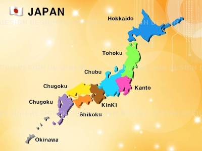 한국지도 세계지도 PPT 템플릿 1종 일본 지도형_1201(굿피티)