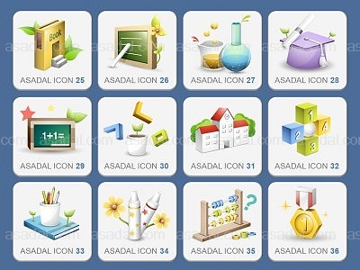아이콘 icon PPT 템플릿 1종 교육 입체아이콘_d0065(퓨어피티)