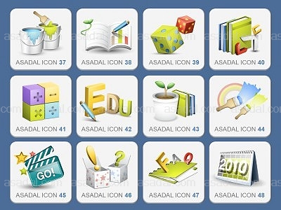 아이콘 icon PPT 템플릿 1종 교육 입체아이콘_d0066(퓨어피티)