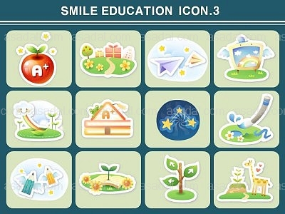 icon 생명 PPT 템플릿 1종 스마일 교육 아이콘_0012(비토피티)
