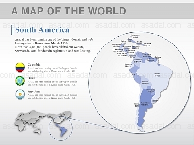 한국지도 세계지도 PPT 템플릿 1종_남아메리카 지도형_0004(드림피티)