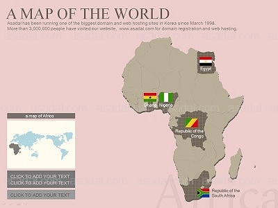 차트 dia PPT 템플릿 1종_아프리카 지도형_0005(감각피티)