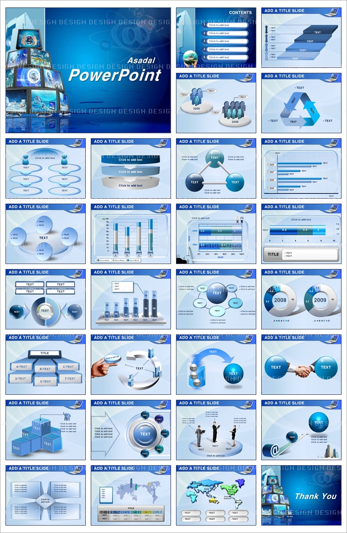 회사 business PPT 템플릿 애니_그래픽아트와 파란 인터넷세상_001(고감도피티)