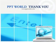 노트북 지구 PPT 템플릿 키보드와 컴퓨터 부호_슬라이드4