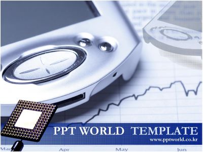 CPU PDA PPT 템플릿 핸드폰과 부품 템플릿_슬라이드1