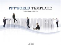 인물 노트북 PPT 템플릿 비즈니스와 팀워크_슬라이드1