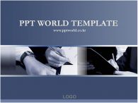 모습 계약 PPT 템플릿 싸인하는 모습이 있는 템플릿_슬라이드1