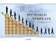 지도 사람 PPT 템플릿 그래프와 세계지도가 있는 템플릿_슬라이드1