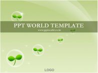 템플릿배경 파워포인트배경 PPT 템플릿 글로벌 물방울과 새싹이 있는 템플릿_슬라이드1