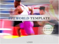 운동 달리기 PPT 템플릿 글로벌 템플릿_슬라이드1