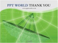전파 통신 PPT 템플릿 녹색표지의 세계화_슬라이드16