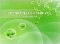 물방울 녹색배경 PPT 템플릿 새싹과 세계지도_슬라이드16