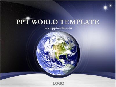 세계 우주 PPT 템플릿 우주와 지구_슬라이드1