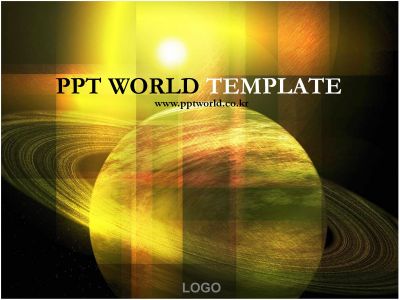 우주 달 PPT 템플릿 토성과 그래픽 템플릿_슬라이드1