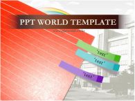 무지개 회색배경 PPT 템플릿 빨간 노트와 학교_슬라이드1