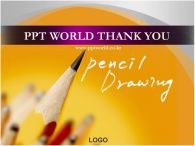 배경 미술 PPT 템플릿 연필이 있는 템플릿_슬라이드16