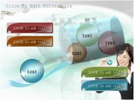 달러 증시 PPT 템플릿 지구본을 든 여자와 돈 이미지_슬라이드12