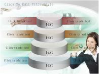 달러 증시 PPT 템플릿 지구본을 든 여자와 돈 이미지_슬라이드14