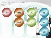 달러 증시 PPT 템플릿 지구본을 든 여자와 돈 이미지_슬라이드15