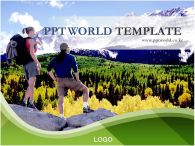 나무 연인 PPT 템플릿 산풍경 사진 템플릿_슬라이드1