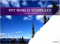 나무 눈 PPT 템플릿 시원한 겨울풍경_슬라이드1