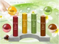 잎사귀 잎사귀와 달팽이 PPT 템플릿 이슬 맺힌 잎사귀와 달팽이_슬라이드9