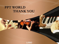 바이올린 기타 PPT 템플릿 음악악기 템플릿_슬라이드16