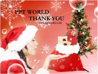 선물 산타 PPT 템플릿 눈꽃이 있는 크리스마스 템플릿_슬라이드16