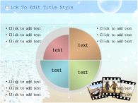연인 파도 PPT 템플릿 지난 여름, 바닷가의 추억과 사진프레임_슬라이드9