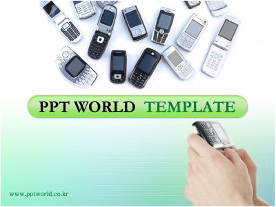 폴더 액정 PPT 템플릿 다양한 핸드폰이 있는 템플릿_슬라이드1