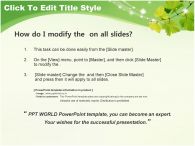 나무 나뭇잎 PPT 템플릿 눈부신 배경 속 식물_슬라이드2