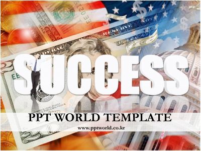 달러 백악관 PPT 템플릿 미국과 성공 템플릿_슬라이드1