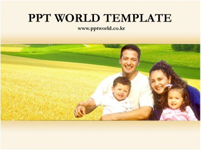 가을풍경 나들이 PPT 템플릿 가을풍경과 가족이 있는 템플릿_슬라이드1