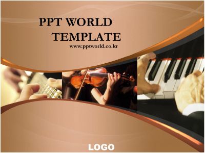 바이올린 피아노 PPT 템플릿 음악악기 템플릿_슬라이드1