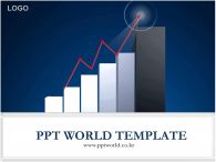 상승그래프 목표달성 PPT 템플릿 상승그래프가 있는 템플릿_슬라이드1