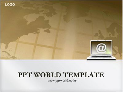 온라인 세계지도 PPT 템플릿 온라인시장과 세계화