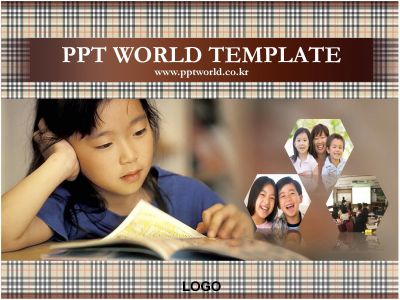 아동발달 교사 PPT 템플릿 학교생활 모습이 있는 템플릿_슬라이드1