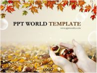 가을  ppt PPT 템플릿 가을 단풍 템플릿_슬라이드1