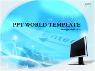 ppt 템플릿 PPT 템플릿 모니터와 엔터키_슬라이드1