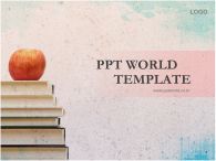 ppt 템플릿 PPT 템플릿 책과 사과가 있는 템플릿_슬라이드1