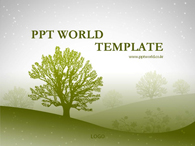 템플릿배경 고급형 PPT 템플릿 나무가 있는 창업 계획서_슬라이드1