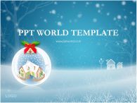 ppt 템플릿 PPT 템플릿 눈내리는 크리스마스_슬라이드1