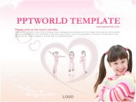 ppt 템플릿 PPT 템플릿 [애니형]여자 아이가있는 템플릿_슬라이드1