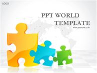기획서 global PPT 템플릿 [애니형]화려한일러스트퍼즐제안서_슬라이드1